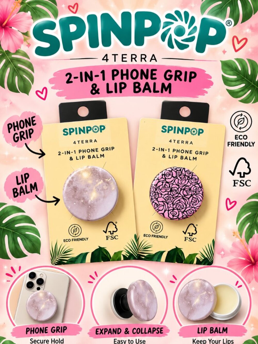 Spin Pop 2in1 Grip